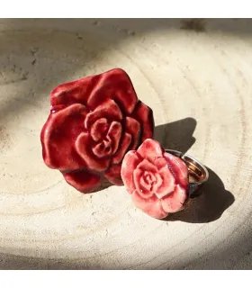 Ceramic Rose Ring